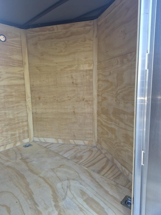 New 2026 Quality Cargo 7 x 16 Enclosed Silver Cargo Trailer Great for Equipment, Motorcycles & Tools