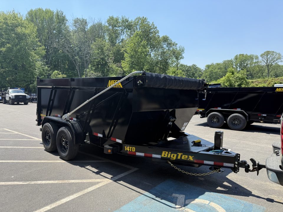 New 7 x 14 Big Tex Low Pro 14TD X-SERIES 4' High Sides Telescopic Dump Trailer 15.4K****7 Gauge Floor