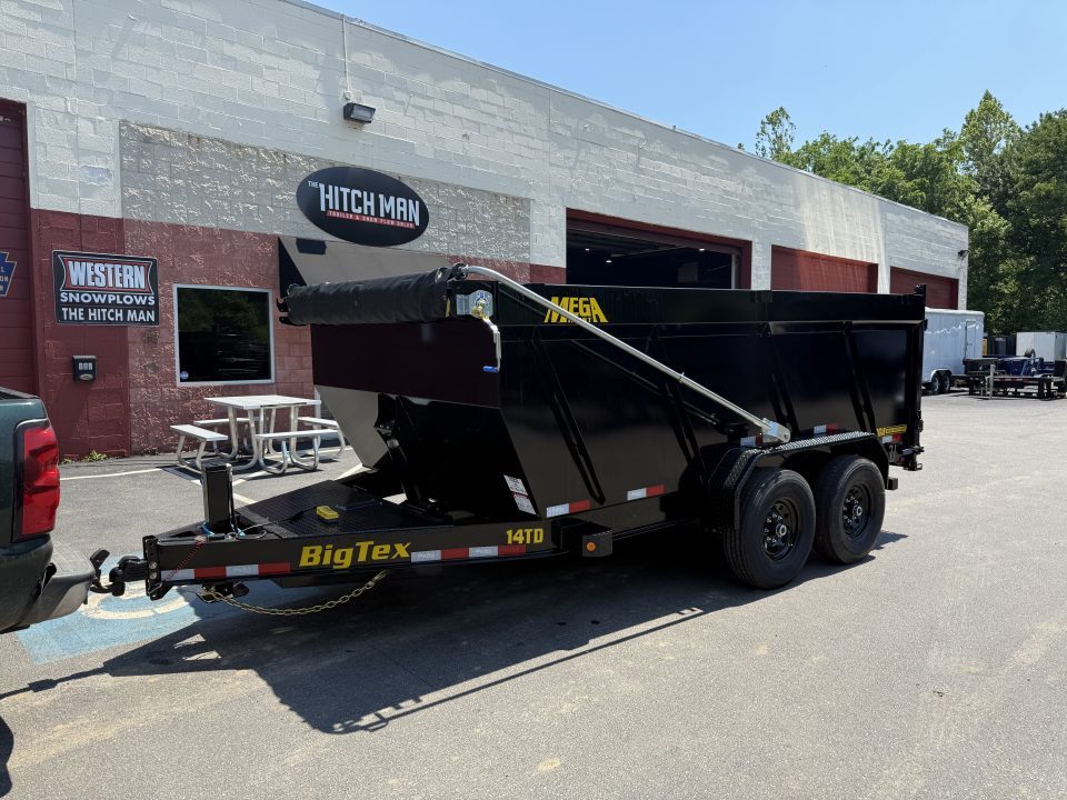 New 7 x 14 Big Tex Low Pro 14TD X-SERIES 4' High Sides Telescopic Dump Trailer 15.4K****7 Gauge Floor