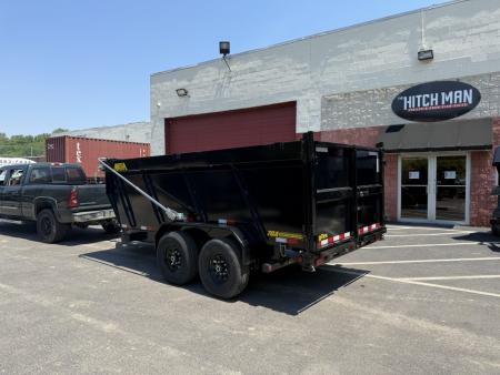 New 7 x 14 Big Tex Low Pro 14TD X-SERIES 4' High Sides Telescopic Dump Trailer 15.4K****7 Gauge Floor