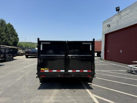 New 7 x 14 Big Tex Low Pro 14TD X-SERIES 4' High Sides Telescopic Dump Trailer 15.4K****7 Gauge Floor