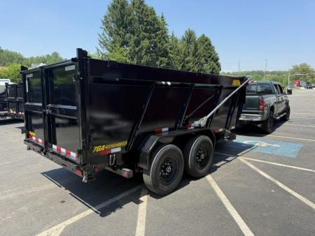 New 7 x 14 Big Tex Low Pro 14TD X-SERIES 4' High Sides Telescopic Dump Trailer 15.4K****7 Gauge Floor