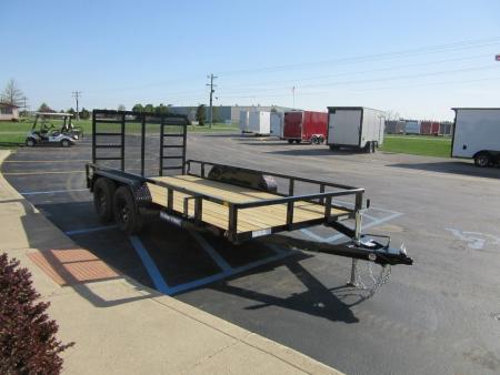New 2026 Sure-Trac 7 x 14 ST-UTT8214-070 Utility Trailer 7K / Reinforced Ladder Gate
