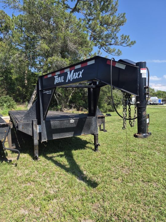 Used 2024 Trail Maxx 40 Ft. Gooseneck with 7K GVWR Equipment Trailer