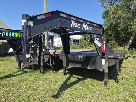 Used 2024 Trail Maxx 40 Ft. Gooseneck with 7K GVWR Equipment Trailer