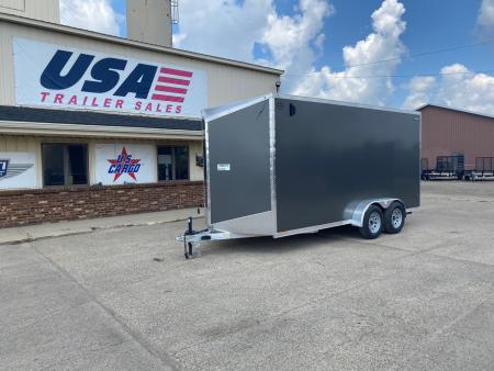 New 2027 Lightning Trailers 7X16 V-Nose Ramp Door +12  Cargo / Enclosed Trailer