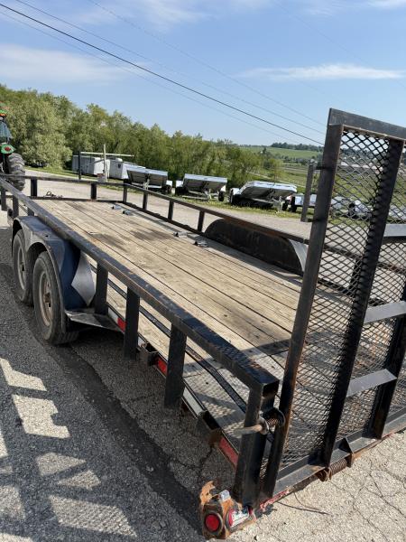 Used 2018 Quality 7x20 HD PRO Utility Trailer w/ Spring Assist Gate, 2' Dove Tail