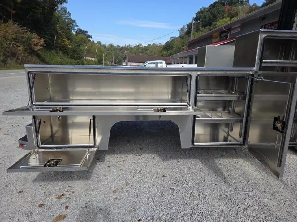 New Martin Truck Bodies Aluminum HFSB Service Body DRW 84" CA Cab and Chassis Tall Front Compartment SMOOTH APPEARANCE