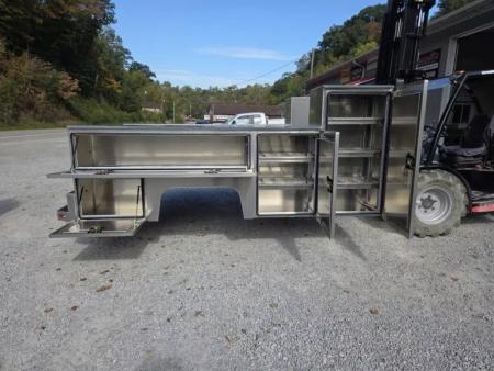 New Martin Truck Bodies Aluminum HFSB Service Body DRW 84" CA Cab and Chassis Tall Front Compartment SMOOTH APPEARANCE