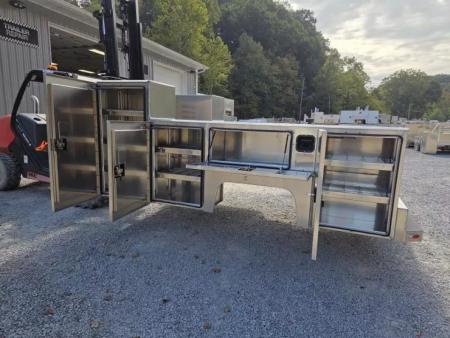 New Martin Truck Bodies Aluminum HFSB Service Body DRW 84" CA Cab and Chassis Tall Front Compartment SMOOTH APPEARANCE