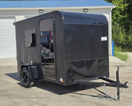 New 5.5 X 10 ENCLOSED TENT TRAILER SINGLE AXLE FOLD OUT BUNK KITCHENETTE TABLE 2027 FOREST RIVER