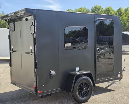 New 5.5 X 10 ENCLOSED TENT TRAILER SINGLE AXLE FOLD OUT BUNK KITCHENETTE TABLE 2027 FOREST RIVER