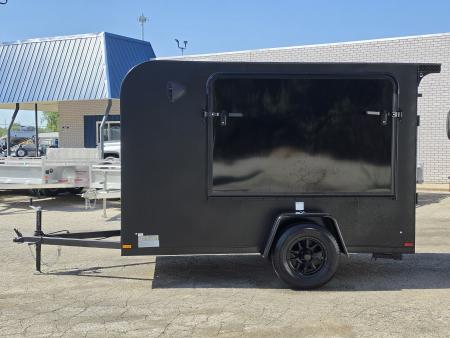 New 5.5 X 10 ENCLOSED TENT TRAILER SINGLE AXLE FOLD OUT BUNK KITCHENETTE TABLE 2027 FOREST RIVER