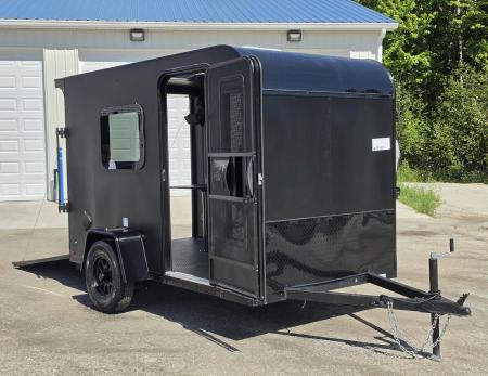 New 5.5 X 10 ENCLOSED TENT TRAILER SINGLE AXLE FOLD OUT BUNK KITCHENETTE TABLE 2027 FOREST RIVER