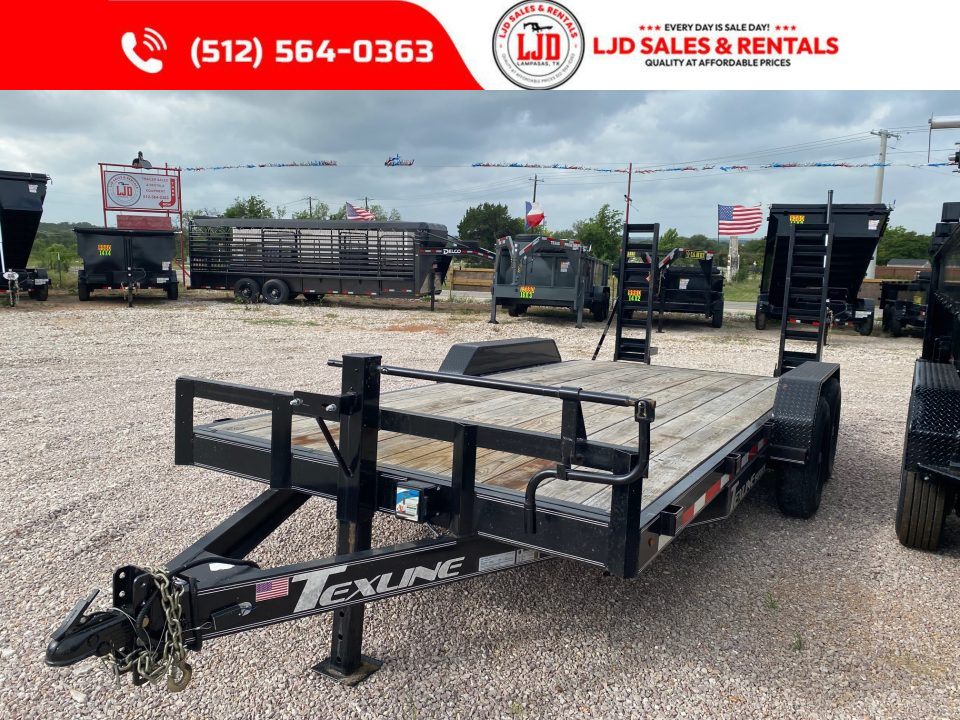 Used 2024 Texline - 83X18 - 14K GVWR - Dove Tail - Equipment Trailer
