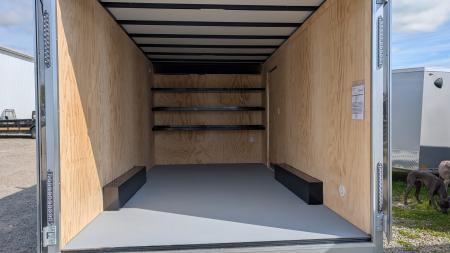 New 2026 Car Mate 8x16 HD Custom Contractor Trailer w/ Barn Doors (9990# GVW)