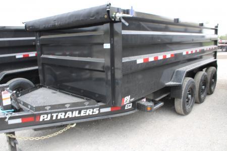 New 2026 PJ Trailers 16' DM 21K GVWR STOCK 53603 Dump Trailer