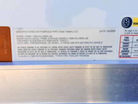 New 2025 Cross Trailers 6-12 Alpha Series Enclosed 3K GVWR