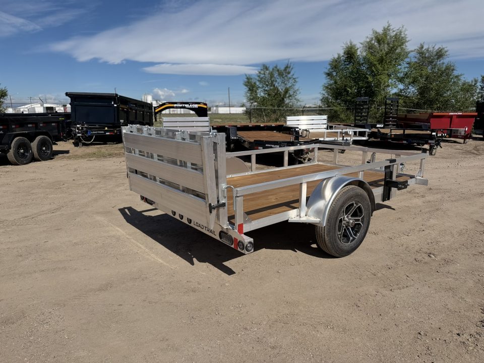 New 2026 Load Trail 5.5-10 Aluminum Ramp Gate Utility W/ Bi-Fold Gate 3K GVWR