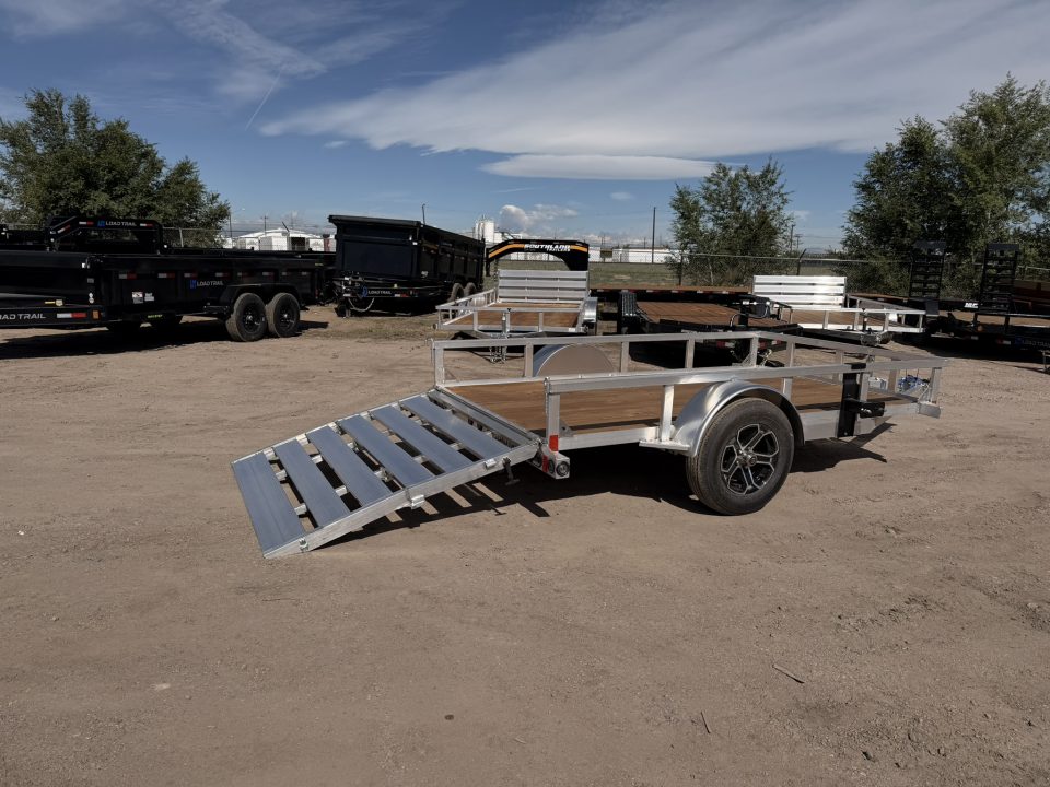 New 2026 Load Trail 5.5-10 Aluminum Ramp Gate Utility W/ Bi-Fold Gate 3K GVWR