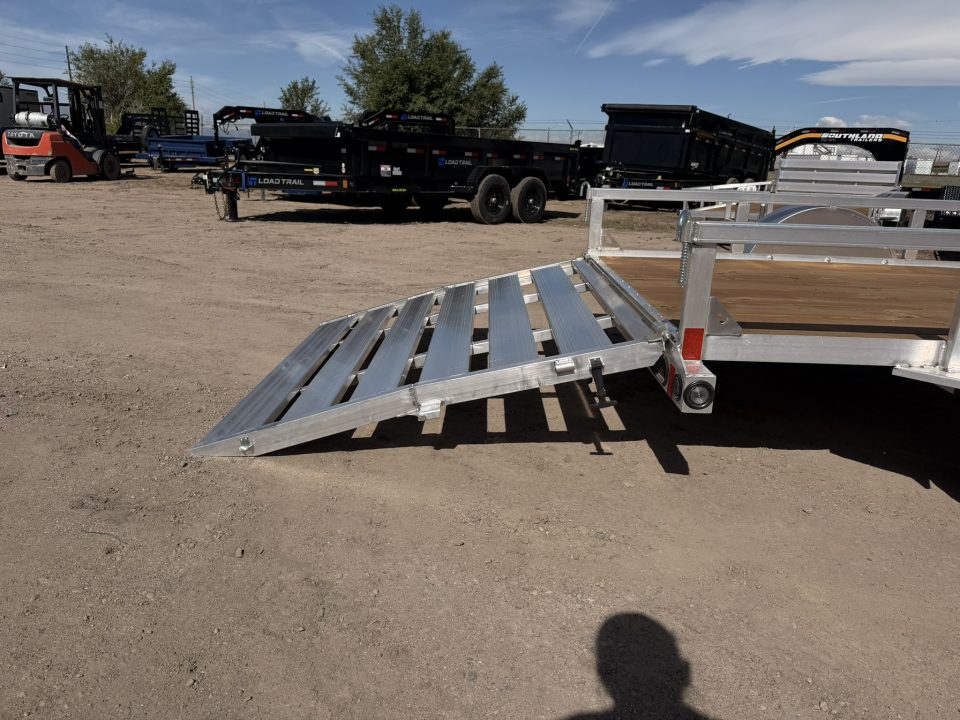 New 2026 Load Trail 5.5-10 Aluminum Ramp Gate Utility W/ Bi-Fold Gate 3K GVWR