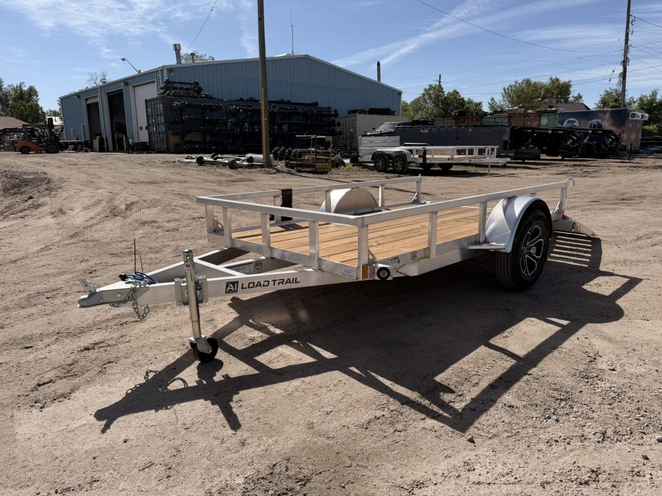 New 2026 Load Trail 5.5-10 Aluminum Ramp Gate Utility W/ Bi-Fold Gate 3K GVWR