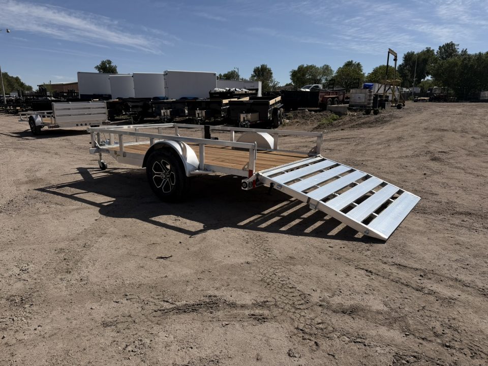 New 2026 Load Trail 5.5-10 Aluminum Ramp Gate Utility W/ Bi-Fold Gate 3K GVWR