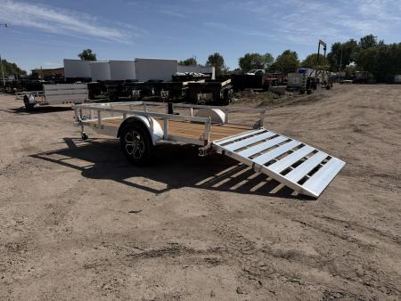 New 2026 Load Trail 5.5-10 Aluminum Ramp Gate Utility W/ Bi-Fold Gate 3K GVWR