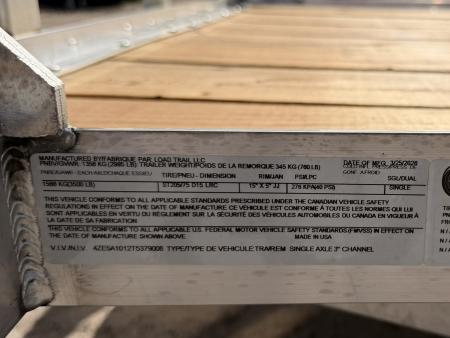 New 2026 Load Trail 5.5-10 Aluminum Ramp Gate Utility W/ Bi-Fold Gate 3K GVWR
