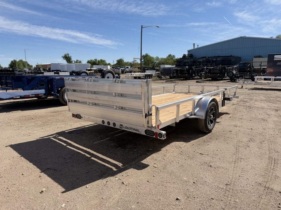 New 2026 Load Trail 7-14 Aluminum Ramp Gate Utility W/ Bi-Fold Gate 3K GVWR