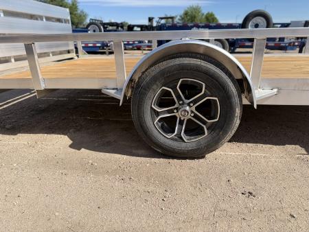 New 2026 Load Trail 7-14 Aluminum Ramp Gate Utility W/ Bi-Fold Gate 3K GVWR