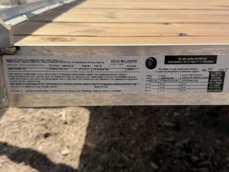 New 2026 Load Trail 7-14 Aluminum Ramp Gate Utility W/ Bi-Fold Gate 3K GVWR