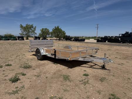 New 2026 Load Trail 7-14 Aluminum Ramp Gate Utility W/ Bi-Fold Gate 3K GVWR