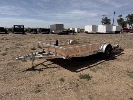 New 2026 Load Trail 7-14 Aluminum Ramp Gate Utility W/ Bi-Fold Gate 3K GVWR