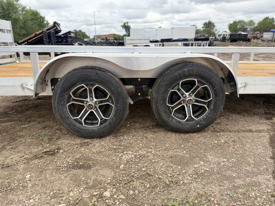 New 2026 Load Trail 7-18 Tandem Axle Aluminum Ramp Gate Utility W/ Bi-Fold Gate 7K GVWR