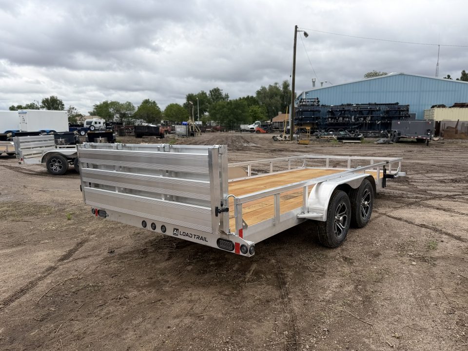 New 2026 Load Trail 7-18 Tandem Axle Aluminum Ramp Gate Utility W/ Bi-Fold Gate 7K GVWR
