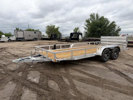 New 2026 Load Trail 7-18 Tandem Axle Aluminum Ramp Gate Utility W/ Bi-Fold Gate 7K GVWR