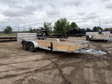 New 2026 Load Trail 7-18 Tandem Axle Aluminum Ramp Gate Utility W/ Bi-Fold Gate 7K GVWR