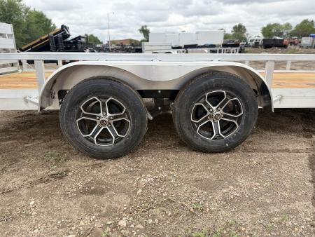 New 2026 Load Trail 7-18 Tandem Axle Aluminum Ramp Gate Utility W/ Bi-Fold Gate 7K GVWR