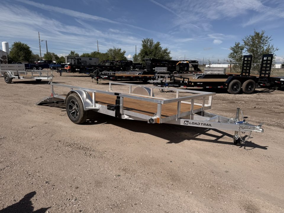 New 2026 Load Trail 6.5-12 Aluminum Ramp Gate Utility W/ Bi-Fold Gate 3K GVWR