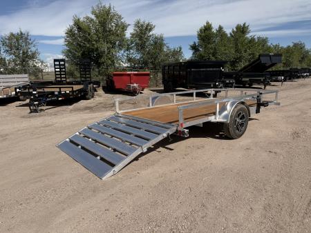 New 2026 Load Trail 6.5-12 Aluminum Ramp Gate Utility W/ Bi-Fold Gate 3K GVWR