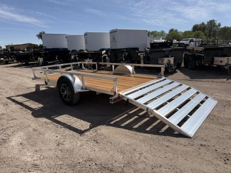New 2026 Load Trail 6.5-12 Aluminum Ramp Gate Utility W/ Bi-Fold Gate 3K GVWR