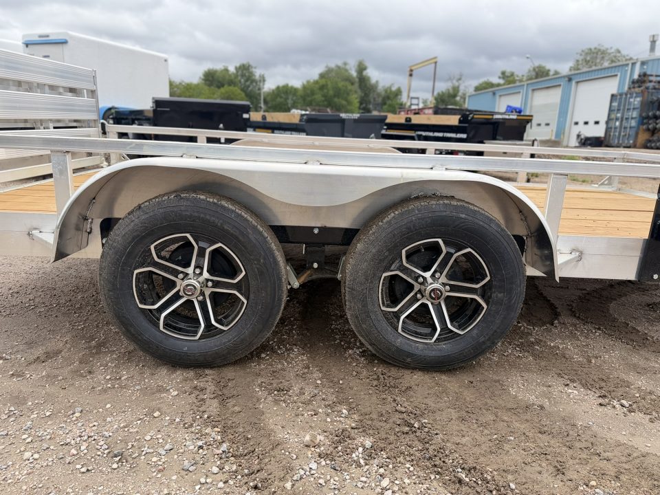 New 2026 Load Trail 7-14 Tandem Axle Aluminum Ramp Gate Utility W/ Bi-Fold Gate 7K GVWR