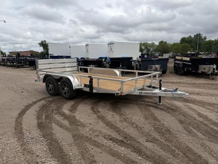 New 2026 Load Trail 7-14 Tandem Axle Aluminum Ramp Gate Utility W/ Bi-Fold Gate 7K GVWR