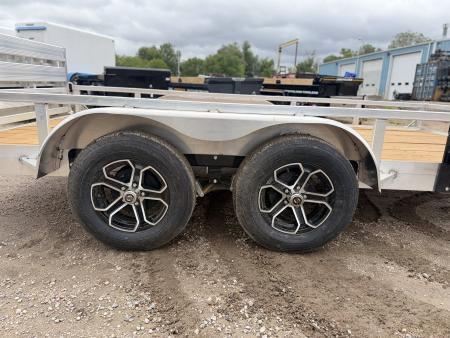 New 2026 Load Trail 7-14 Tandem Axle Aluminum Ramp Gate Utility W/ Bi-Fold Gate 7K GVWR