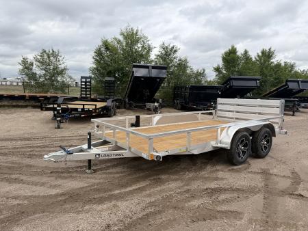 New 2026 Load Trail 7-14 Tandem Axle Aluminum Ramp Gate Utility W/ Bi-Fold Gate 7K GVWR