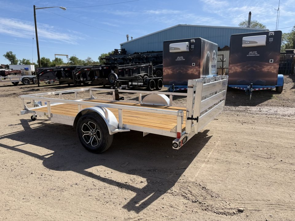New 2026 Load Trail 6.5-12 Aluminum Ramp Gate Utility W/ Bi-Fold Gate 3K GVWR