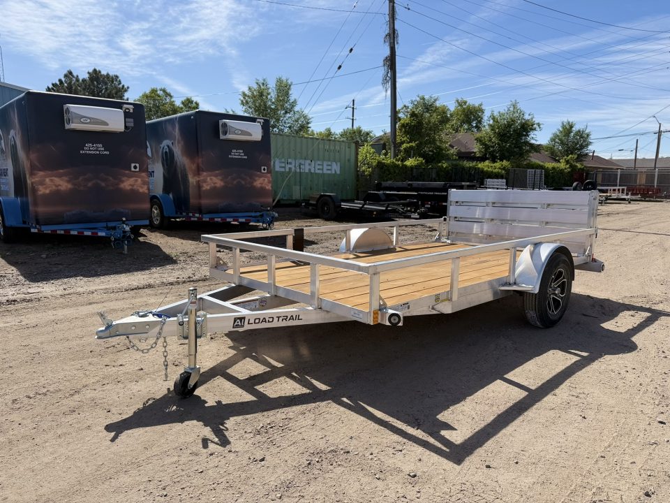 New 2026 Load Trail 6.5-12 Aluminum Ramp Gate Utility W/ Bi-Fold Gate 3K GVWR