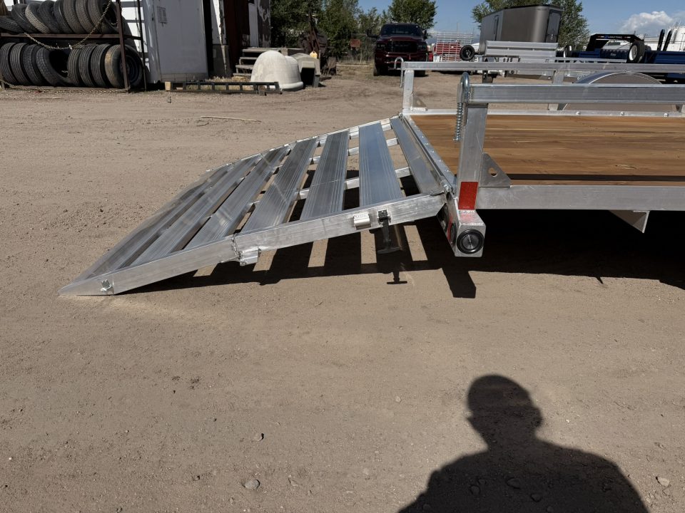 New 2026 Load Trail 6.5-12 Aluminum Ramp Gate Utility W/ Bi-Fold Gate 3K GVWR