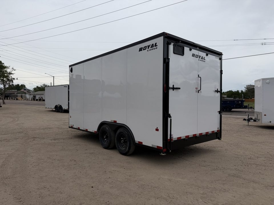 New 2026 Royal Cargo Trailers 8-16-1.5V Enclosed W/ Black Out Package 10K GVWR
